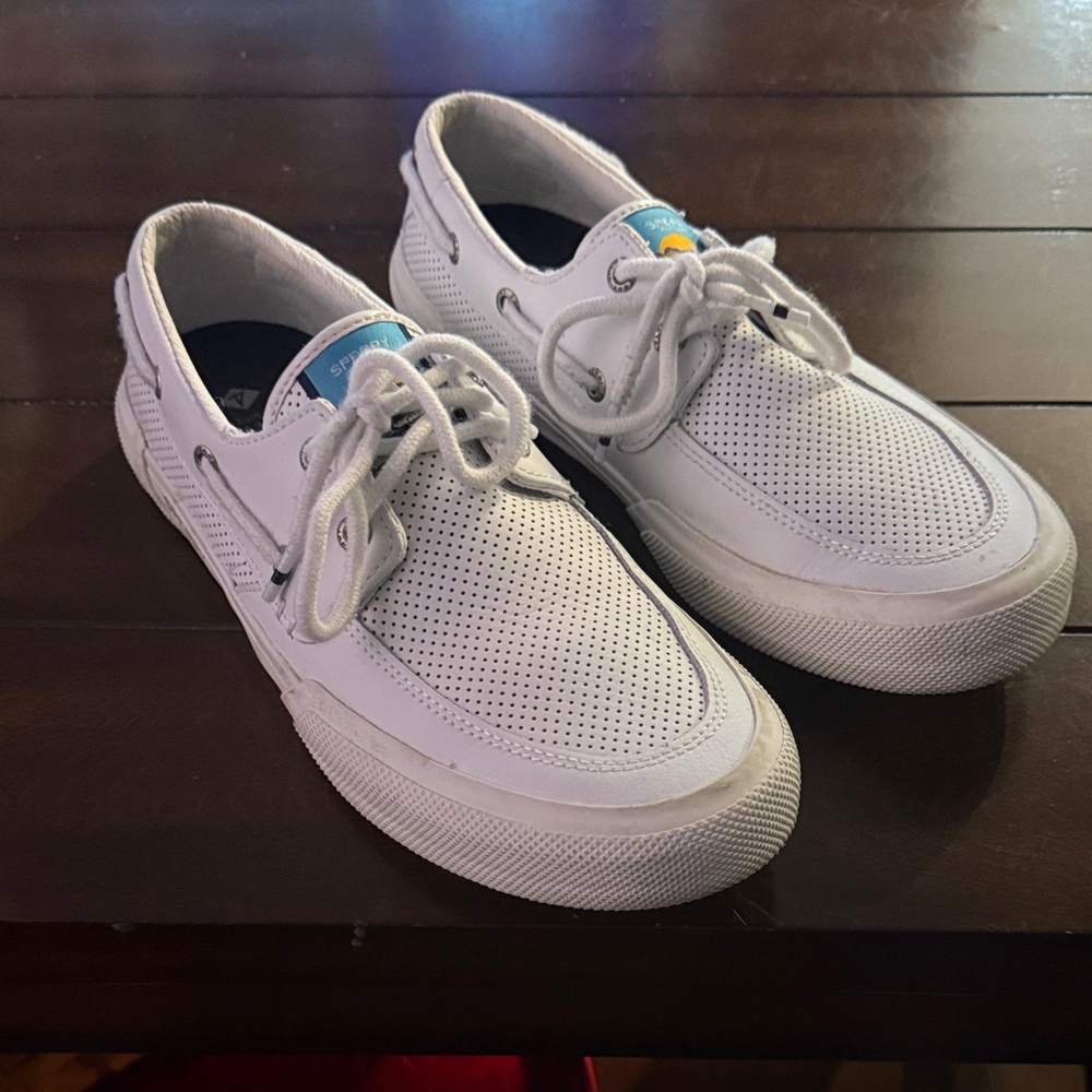Sperry Top-Sider Perforated Sneakers with Laces - Picture 2 of 10